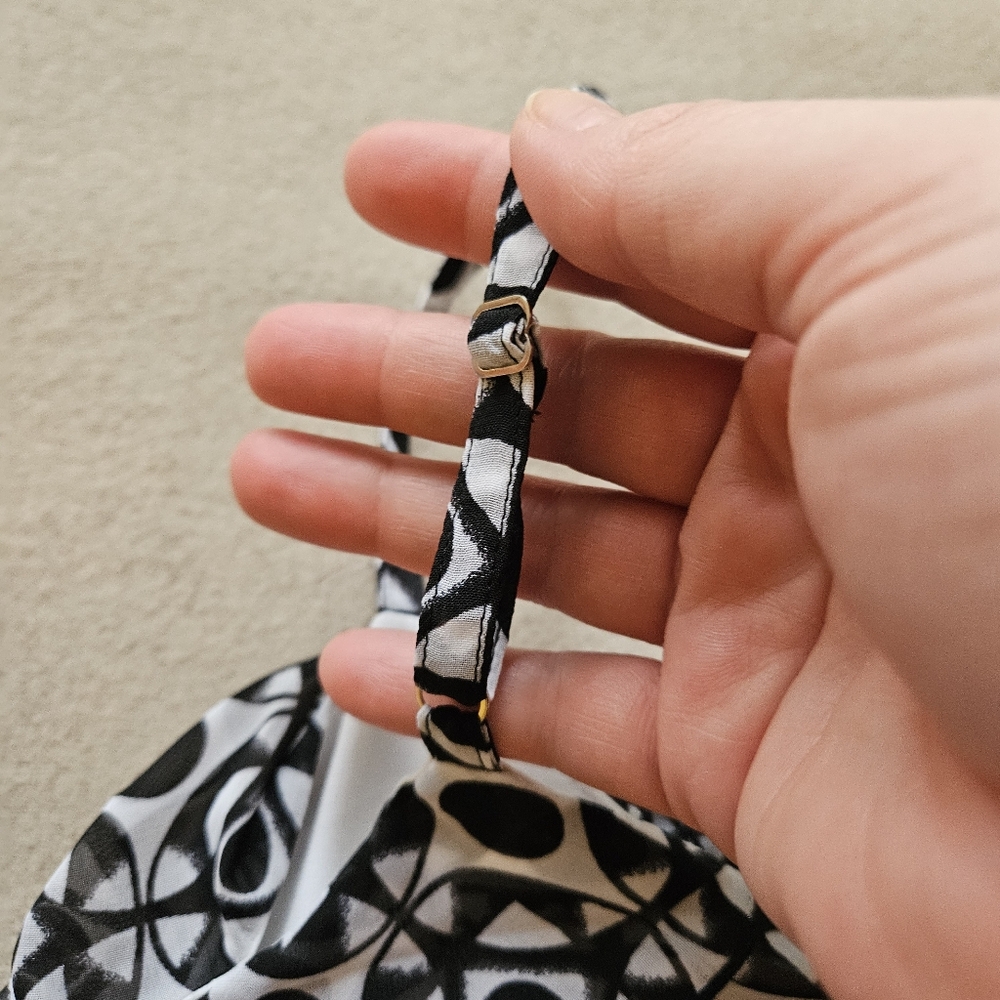 WHBM Geometric Patterned Ruffled Spaghetti-Strap … - image 7